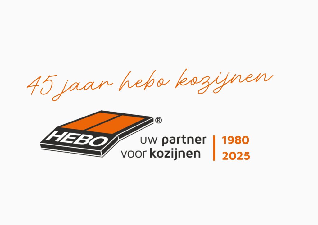 Jubileumlogo 45 jaar HEBO Kozijnen